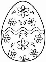 Easter Egg Pages Coloring Pattern Pysanky Ukrainian Patterns Flower sketch template