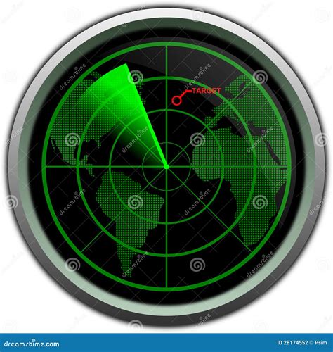 military radar screen stock photography image