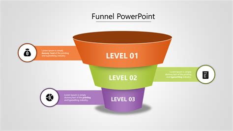 attractive funnel powerpoint template