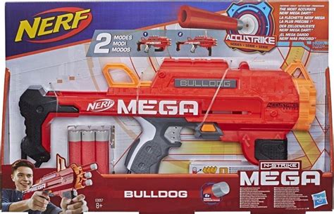 nerf pistool  strike mega bulldog  blaster nerfdarts met  darts prijzen vergelijken