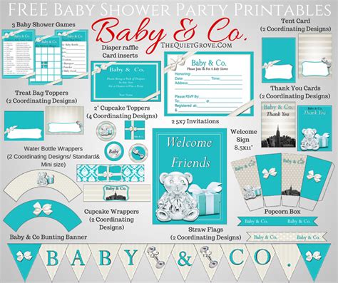 baby shower  printables saving talents