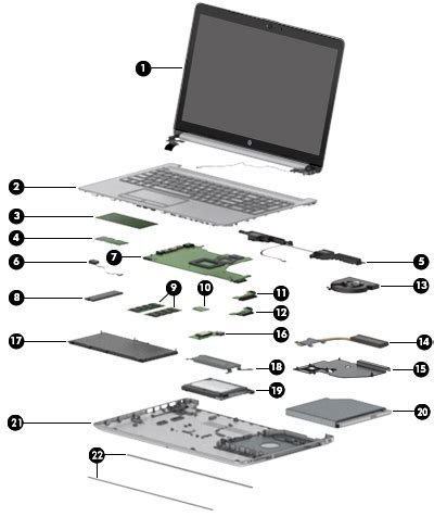 hp   notebook pc illustrated parts hp customer support
