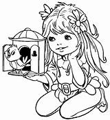 Coloring Pages Little Girls Cute Girl Color Kids Fun sketch template