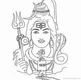 Shiva Hinduism Brahma Vishnu Xcolorings Radha Krishna sketch template