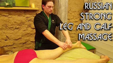 💆 traditional russian legs and calf massage asmr no talking 💪