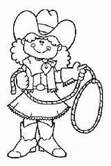 Coloring Cowgirl Pages Getcolorings Barbie Printable sketch template