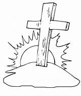 Kreuz Croce Ausmalbilder Disegni Malvorlagen Letzte sketch template