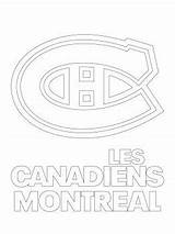 Canadiens Montreal Logo Canadians Coloring sketch template