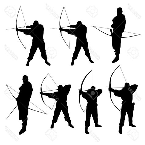 Archery Couple Silhouette Clipart Clipground