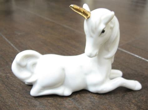 sale vintage unicorn figurine  bamfkat  etsy