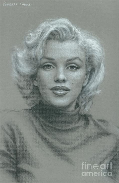 Marilyn Monroe Drawing By Robert H Sibold