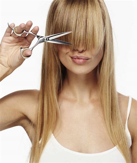 cut bangs  home   pro easy step  step tips real simple
