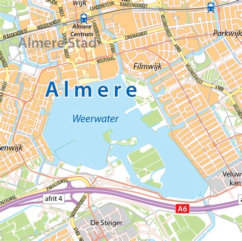 almere kaart plattegrond