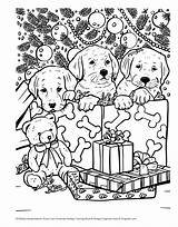 Coloring Christmas Pages Holiday Cute Animal Book Puppy Sheets Girls Lovers So Books Print Kids Adult Choose Board sketch template