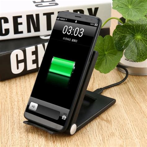 portable charging pad universal wireless charger foldable bracket vertical mobile phone charger