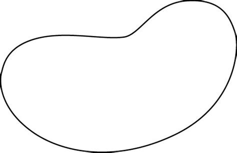 jelly bean outline jelly bean clip art image black  white