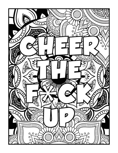 cursing coloring pages  adults