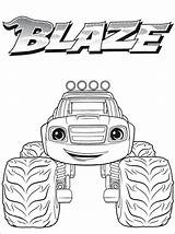 Blaze Coloring Pages Getdrawings Print sketch template