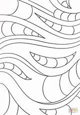Coloring Pattern Abstract Pages sketch template