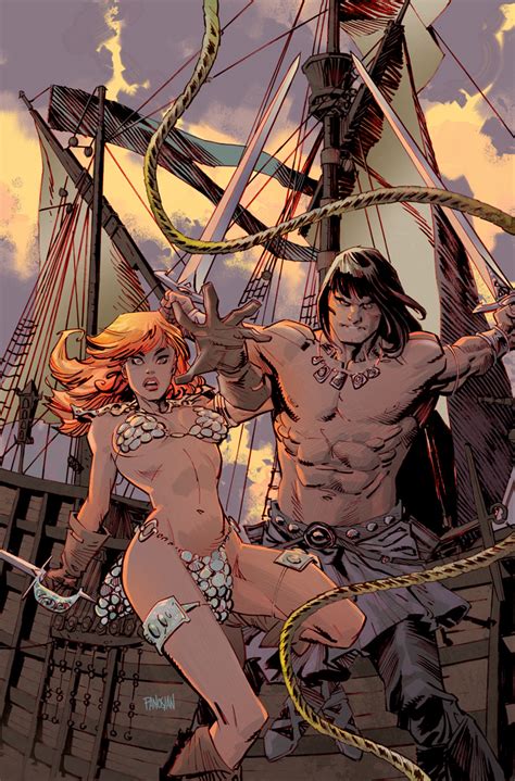 conan and red sonja 2 cover by urban barbarian on deviantart