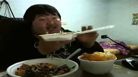 Fat Asian Guy Loves His Food Funny Video Youtube