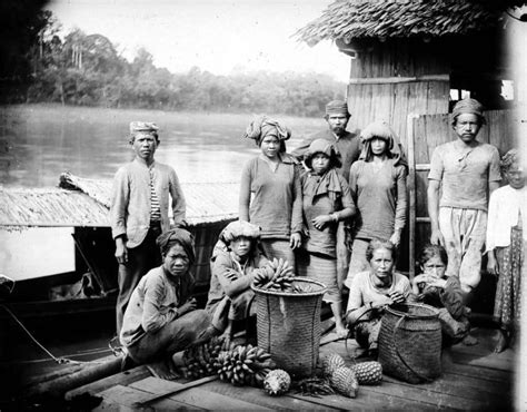 Dayak People In Borneo Island Indonesia The Borneo And
