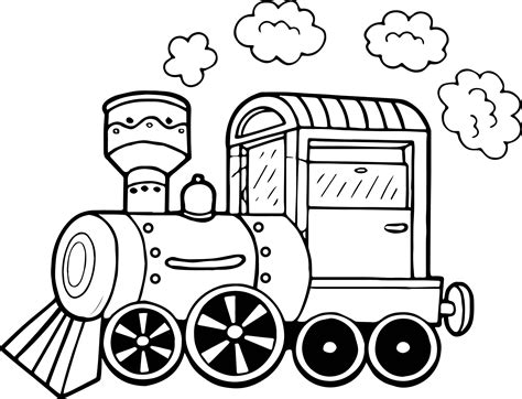 printable steam train coloring pages