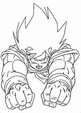 Goku Vegeta Coloring Vs Pages Getcolorings sketch template