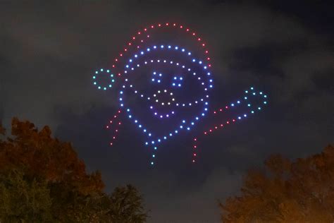 christmas drone shows sky elements