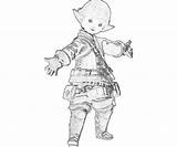 Lalafell Look sketch template