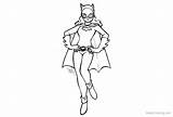 Batgirl Pages Coloring Kids Printable Print sketch template