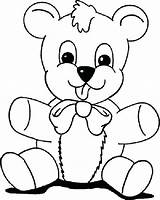 Teddy Bear Line Drawing Getdrawings Printable sketch template