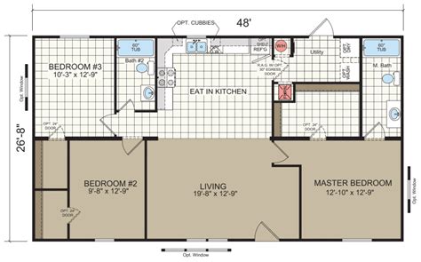 read  understand mobile home floor plans mhvillage