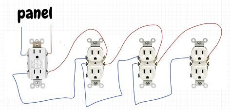 wiring gfci outlets  series