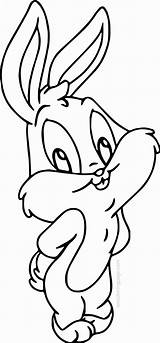 Bunny Bugs Getcolorings Taz Looney Tunes sketch template