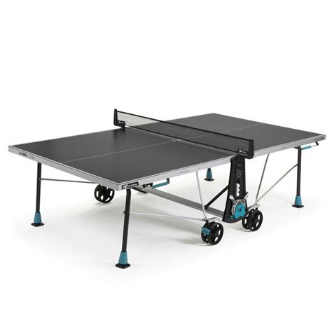 cornilleau tafeltennistafel voor  tafeltennis  outdoor grijs decathlon