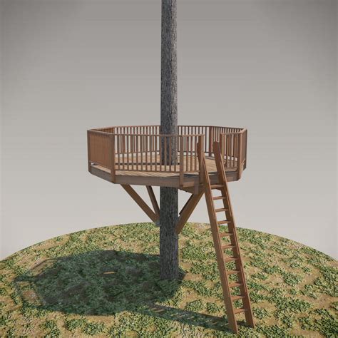 treehouse plan   marblemount platform  pete nelson    tree tree house diy tree