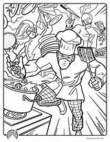 Chef Coloring Pages sketch template