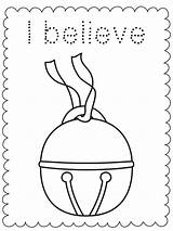 Polar Express Bell Coloring Pages Christmas Believe Activities Train Printable Clipart Kids Party Activity Crafts Sheet Preschool Worksheets Print Color sketch template
