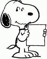 Coloring Snoopy Pages Printable Filminspector sketch template