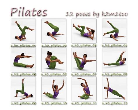 Contact Sheet Pilates Poses Pilates Fun Workouts