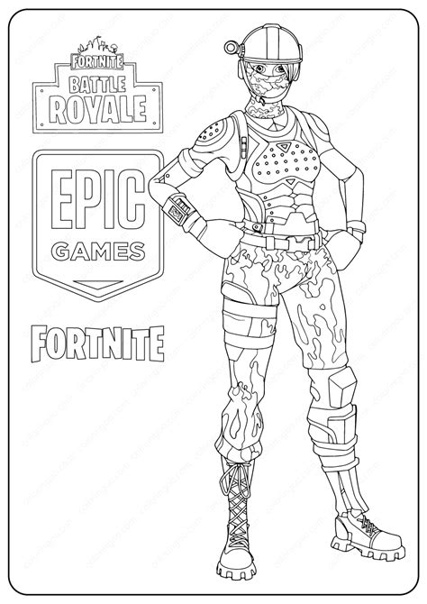 printable fortnite elite agent skin coloring pages fortnite epicgames