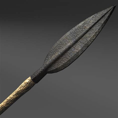 obj ancient greek dual spear