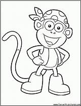 Dora Coloring Pages Boots Explorer Monkey Kids Animal Backpack Color Cartoon Parts Clipart Plant Template Choose Board Comments Google sketch template
