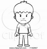 Boy Clipart Standing Sad School Mad Cartoon Expression Coloring Boys Vector Cory Thoman Outlined Small Clipartof Illustrations Royalty Rf Collc0121 sketch template