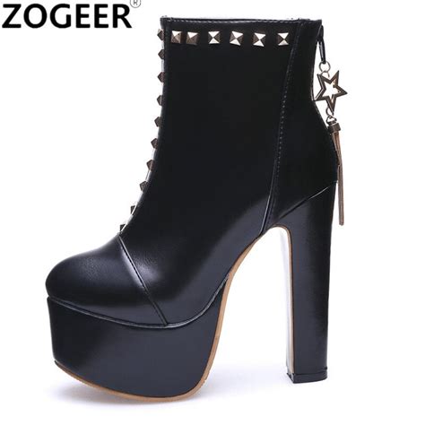 buy plus size 48 new sexy rivets women ankle boots