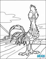 Moana Heihei Coloring Pages Color Hellokids Print Online sketch template