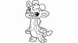 Coloring Giraffe Pages Cute Glasses Baby Printable Leapfrog Drawing Wearing Kids Learning Animals Animal Friends Colorir Para Girafa Ms Color sketch template