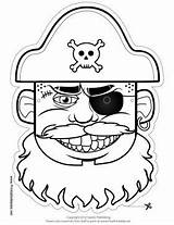 Pirate Piraten Ausdrucken Maske Masken Ausmalen sketch template