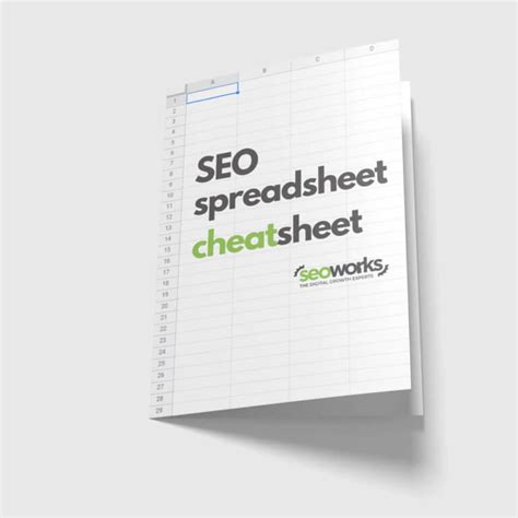 seo spreadsheet cheatsheet  seo works